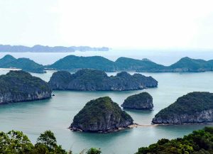 Cat Ba Island from cannon fort